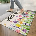 thumbnail image 5 of Spring Welcome Mats Hello Spring Floral Decor Door Mat Colorful Tulip Flower Indoor Entrance Cute Decorative Outdoor Doormats Non Slip Outside Door Mats for Front Door Rugs, 30 * 17 in, 5 of 6