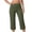 *2-Green, variant on VBVC Women's High Waisted Cargo Capri Pants,Stretchy Wide Leg Workout Cropped Trousers For Women,Ladies Lightweight Yoga Casual Pants with Pockets,Green,S-2XL