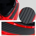 thumbnail image 2 of Car Rear Bumper Guard Protector Trim Cover Sill Plate Trunk Rubber Pad Kit Black, 2 of 5