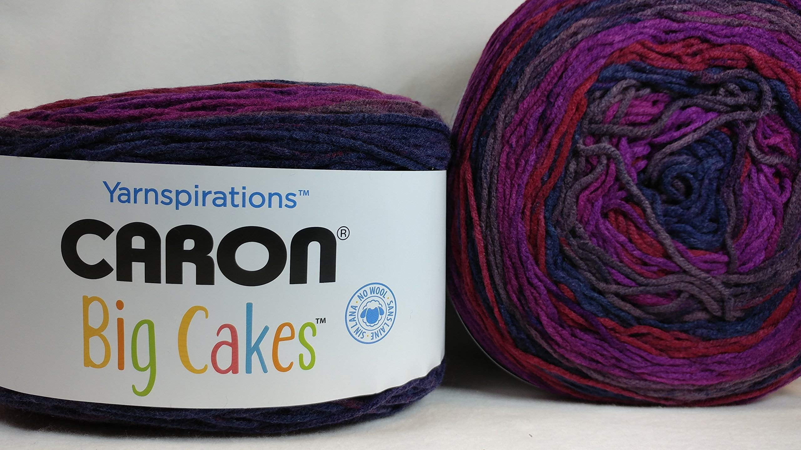 Caron Big Cakes Self Striping Yarn 603 yd/551 m / 10.5oz/300 g Each