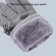 thumbnail image 3 of Eigraketly Guantes de invierno Calor Diseño engrosado Manoplas deportivas Tamaño compacto Regalo dulce Ropa de mano impermeable Pantalla táctil Ciclismo Negro Eigraketly OD016870-02, 3 of 6
