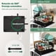 thumbnail image 2 of Escurridor de Trastes Acero Inoxidable de 2 Niveles para Encimera de Cocina con Drenaje, Escurridor de Platos con Soporte para Tazas, Utensilios, Tabla de Cortar y Alfombrilla de Secado, 2 of 8