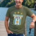 thumbnail image 4 of Jollimate Argentina Football Crest Men's Graphic T-Shirt, Distressed AFA Soccer Fan Casual Short Sleeve Tee, Sports Supporter Gift for Men, 4 of 6