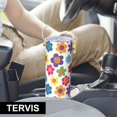 thumbnail image 6 of Pioneer Flower Floral Print Pattern 20oz Skinny Tumbler with Straw & Lid, Double Wall Vacuum Insulated Cup, Leak-Proof, Cup Holder Friendly, Hot 6H Cold 12H, 6 of 6