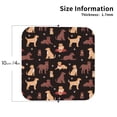 thumbnail image 2 of Leather Coasters with Heat-resistant for Drinks, Chocolate Labrador Retriever Dog Cup Coasters Cup Pad Mat for Tabletop Protection, Coffee Table, Office Desk and Housewarming Gift, 2 of 5