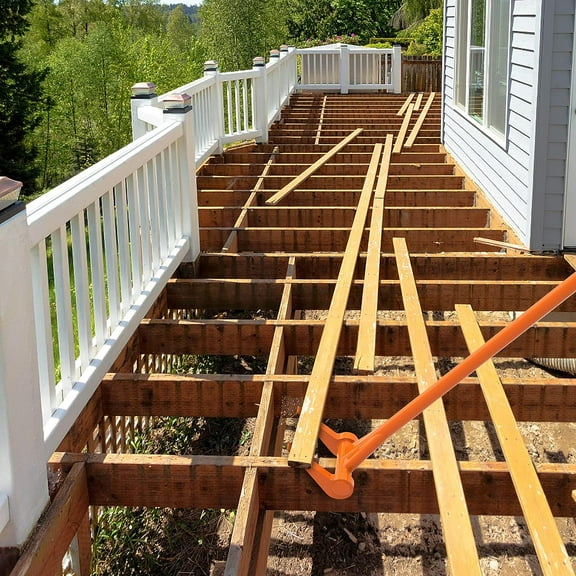 Fully Welded Pallet Buster 48'' All-Steel Handle Pallet Breaker Heavy Duty Industrial Deck Board Removal Tool