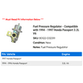 thumbnail image 2 of Fuel Pressure Regulator - Compatible with 1994 - 1997 Honda Passport 3.2L V6 1995 1996, 2 of 2