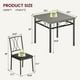 thumbnail image 3 of Juego de Comedor para 2 Personas Gigacloud - Mesa Compacta con 2 Sillas para Cocina o Apartamento, 3 of 13