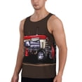 thumbnail image 2 of Logiee red tractor Print Men's Workout Tank Top,Quick Dry Workout Tank Top,Gym Muscle Tee,Fitness Bodybuilding Sleeveless T Shirt-3X-Large, 2 of 7