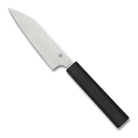 SPYDERCO Petty Paring Knife K15PBK CTS BD1N Stainless Steel Black Polypropylene Pocket Knives