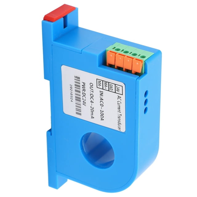 Transformador De Corriente, Transmisor De Corriente DC24V De Alta Precisión Para Motores Para Monitoreo De Red Eléctrica Para Generadores Para Aires Acondicionados
