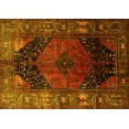 thumbnail image 1 of Ahgly Company Machine Washable Indoor Rectangle Persian Yellow Traditional Area Rugs, 8' x 12', 1 of 4