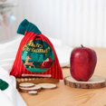 thumbnail image 2 of Holiday Gift Packaging Knitted Drawstring Bag, 2 of 4