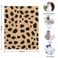 thumbnail image 4 of Brown and Black Of Leopard Print Blanket,Comfortable Soft Flannel Throw Blanket,All Season,Warm Lightweight Blankets for Sofa Bed Couch Living Room Chair,30"x40", 4 of 4