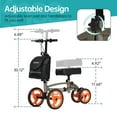 thumbnail image 5 of ELENKER Knee Scooter Steerable Walker Crutch Alternative for Foot Injuries, Champagne, 5 of 8