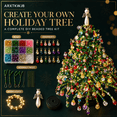 thumbnail image 6 of ARXTKWJB DIY Beaded Christmas Tree Kit, Handmade Mini Desk Xmas Bead Art with Crystal Beads and Metal Frame, Holiday Tabletop Decor, 6 of 8