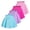 Blue Purple Red Pink, variant on Girls Skirts 4pcs Tennis Skirt with Short Elastic High Waisted Kids Athletic Running Flowy Skorts Blue Purple Red Pink 7-8 Years