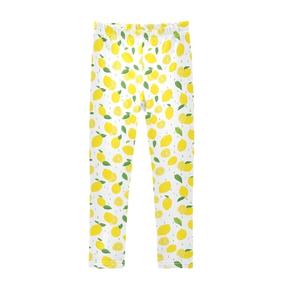 joogoo Girls' Leggings Lemon Drops Yoga Pants 6T