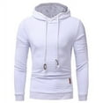 thumbnail image 1 of Fo Sweat à Capuche Classique Matelassé à Motif Carré pour Hommes (Blanc, 3TG), 1 of 10