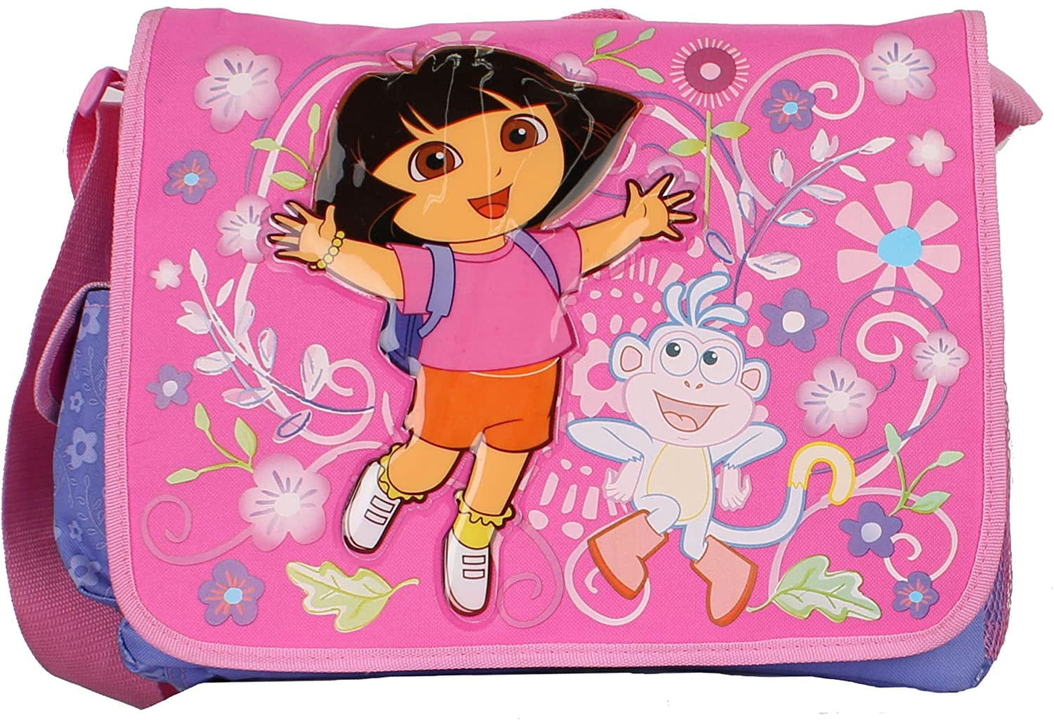 Dora The Explorer 16" Large Rolling Backpack With Lunch Bag PC Set
