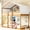Natural, variant on Solid Pine & Plywood Material - Twin Over Twin Bunk Bed with Tent for Stability
