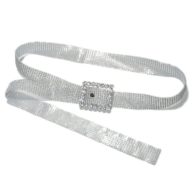 Y2K Rhinestone Belt for Women Men Silver Golden Shiny  display picture 3