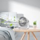 thumbnail image 3 of Multi Functional High Wind Household Fan With Air Circulation Desktop Small Light Sound Desktop Lighting Fan, 3 of 5