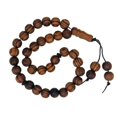 thumbnail image 1 of 12mm Pine Wood 33 Prayer Beads Islamic Muslim Tasbih Subhah Masbahah Misbahah Allah Muhammad Rosary, 1 of 4
