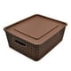 thumbnail image 4 of Set De 4 Cajas, Canastas Organizadoras Tipo Rattan Café, 4 of 6