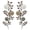 Brown, variant on Colorful Metal Flower Leaves Wall Sculptures, 2 Pack, Indoor Outdoor Home Decor