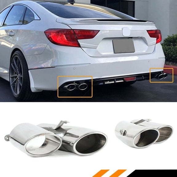 FOR 18-2022 HONDA ACCORD SPORT TOURING AKASAKA QUAD TIP MUFFLER EXHAUST FINISHER