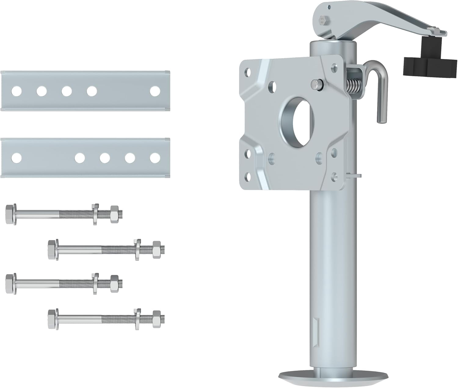 TOWKING Swivel Bolt-on Trailer Jack, Trailer Jack Stand, 10" Vertical Movement, Mounting Hardware Included, 1000 lbs