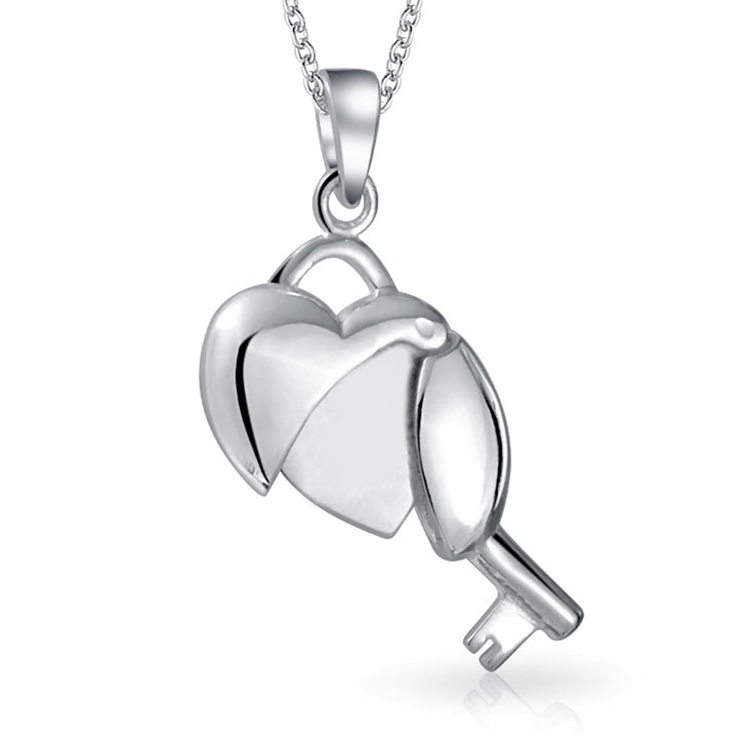 key and locket necklace