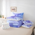 thumbnail image 6 of Homewish Gradient Marble Twin Bedding Sets 7-Piece for Boys Girls,Abstract Stone Pattern Bedding Comforter Set Microfiber,Marbling Watercolor Breathable Sheet Sets,Breathable Home Decor,Reversible, 6 of 8