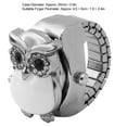 thumbnail image 1 of Relaj con anillo de cuarzo para dedo, relaj con anillo con cubierta abatible, relaj con anillo para dedo, cubierta abatible, relaj con patrón de búho vintage, anillo, relaj de, 1 of 7
