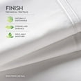 thumbnail image 2 of New Purecare Bamboo Elemnet Terrene Premium King White Sheet Set, 2 of 3