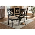thumbnail image 7 of Set of 4 Baxton Studio Lucie Modern and Contemporary Sand Fabric Upholstered Espresso Brown Finished Wood Dining Chair, 7 of 7
