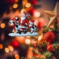 thumbnail image 6 of Animal Christmas Ornament,Christmas Tree Hanging Santa Clau Leading Cattle Christmas Decoration,Nature Theme Party Animals Christmas Tree Decoration,Funny Animal Christmas Decor Keepsake Gifts, 6 of 7