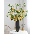 thumbnail image 2 of Piezas Ramas de Limón Artificiales, Decoraciones de Limón Vívidas de 27 Inch, Decoración de Limón Falso Amarillo, Centro de Mesa para el Hogar de la Cocina, Decoración de(Amarillo), 2 of 3