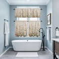 thumbnail image 3 of Vintage Botanical Kitchen Curtains Sets for Windows 24 Inch Length, Spring Floral Summer Botanical Rustic Rod Pocket Window Treatments Tier Curtains and Valances Set for Bedroom/Bathroom, 3 of 8