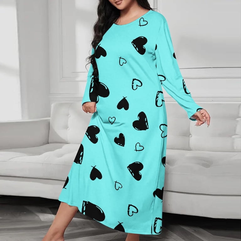 IROINNID Long Nightgowns for Women Round Neck Night Gowns Short Sleeve Sleepwear Full Length Sleep Shirts Soft Home Dress(Mint Green#2,3XL) - Walmart.com IROINNID Long Nightgowns for Women Round Neck Night Gowns Short Sleeve Sleepwear Full Length Sleep Shirts Soft Home Dress(Mint Green#2,3XL) - Walmart.com