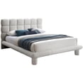 thumbnail image 6 of Meridian Furniture Deco Cream Boucle Fabric Queen Bed, 6 of 12