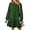 Green, variant on Womens 2025 Fall Long Sleeve Pullover Tops Crewneck Rib Knit Patchwork Sweatshirt Dress Casual Mini Dresses