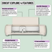 Cricut Explore 4 Electric Craft Cutting Machine with Ultimate Card Making Bundle