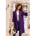 thumbnail image 4 of Ekouaer Women Robes Shawl Collar Bathrobe Short Kimono Robe Soft Knit Bathrobes Ladies Sleepwear with Pockets, 4 of 6