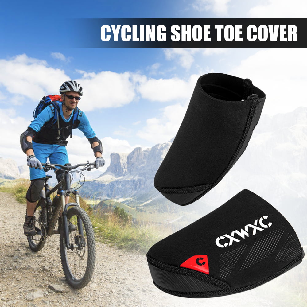 NEW DeSoto Bicycle Shoe Toe Covers Warmers Small & Large New Black Road MTB 