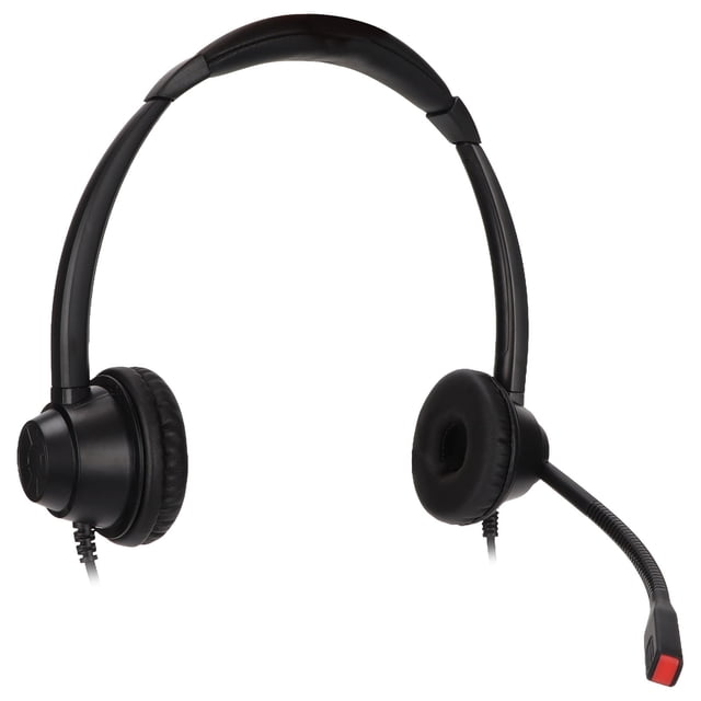 Auriculares Comerciales de 2.5 mm, Protección Auditiva de Voz Clara Auriculares Al Cliente Binaural para Empresas para Hospitales Para Servicios de Asesoramiento Telefónico