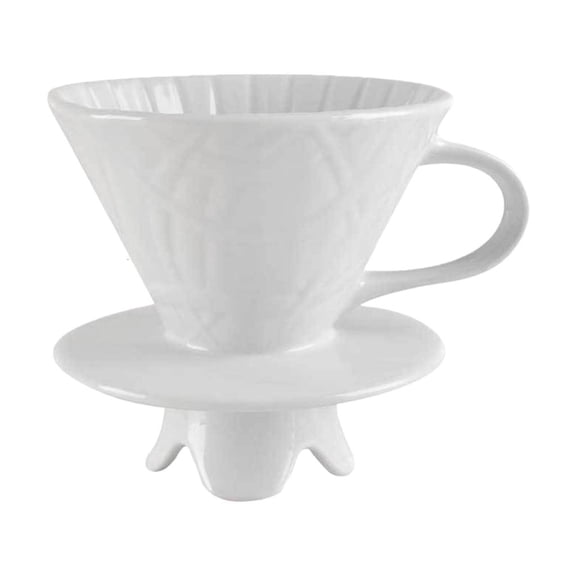 Ywmsfl Hand Drip Coffee Maker Cone Brewer Ceramic Materials Even Extraction Easy Design Coffee Filter