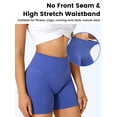 thumbnail image 3 of Nimiah Butt Lifting Scrunch Biker Shorts Women High Waist Yoga Gym Workout Tummy Control Shorts, Royal Blue, 3 of 8