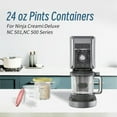 2 Pack of Ninja Creami Deluxe 11in1 XL Family Size NC500/NC501 Pints, 24 oz Dishwasher Safe